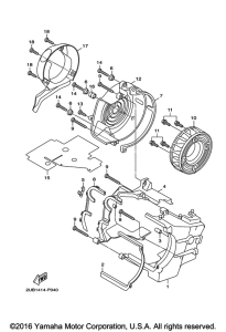 YW125 Кожух вентилятора