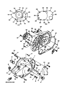 XVS1100 Crankcase cover ass`y  (v