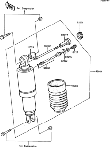 ZX600 Амортизатор
