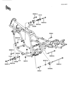 ZX750 Рама ,крепежные детали