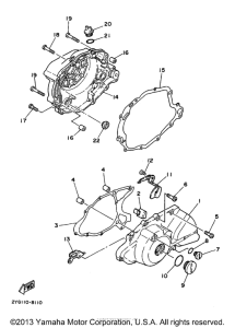 TW200L Боковые крышки