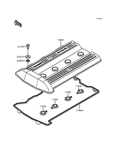 ZX900 Крышка головки цилиндров