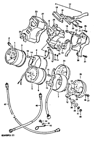 GSX400 Спидометр-тахометр