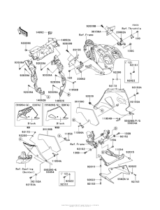 ZX1400 Обтекатель нижний