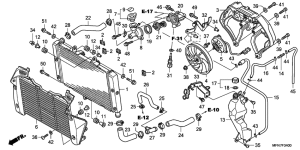 CB1000R Радиатор