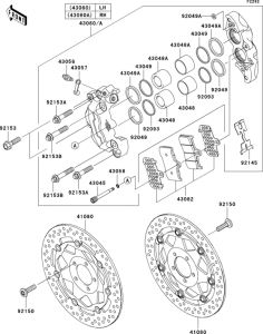 ZR1000 Передний тормоз