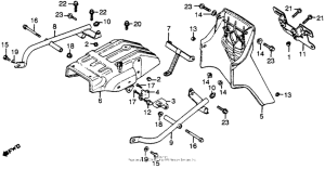CB400 Rear fender + bumper