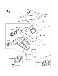 KLE650 Воздушный фильтр