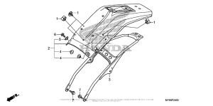 XR650L Задний бампер