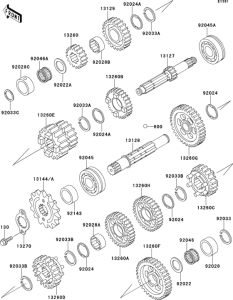 ZX400 Трансмиссия