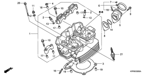 CBF250 Головка цилиндров
