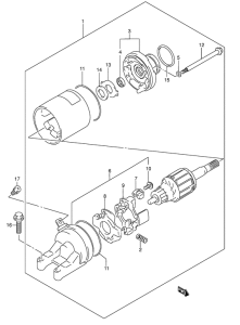 GSX750 Стартерный мотор