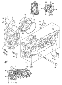 UH150 Картер двигателя