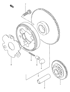 GSX250 Муфта стартера