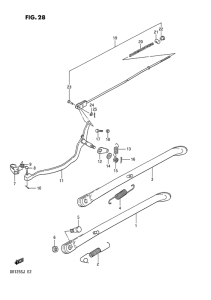 DR125 Подножки
