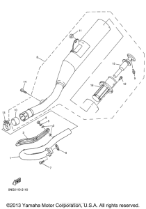 WR426FP Выхлопная система