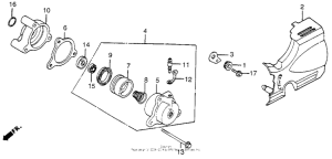 CB650SC Clutch slave cylinder
