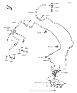 ZX1000 Тормозные трубки
