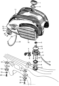 CA95 Топливный бак