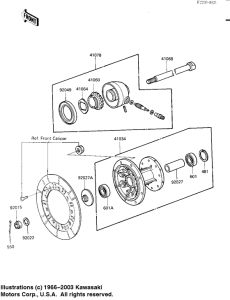 KL250 Передняя втулка