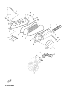 YP250R Впускная система 2