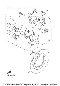 SR400 Передний суппорт