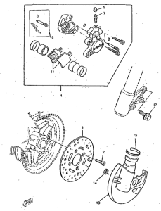 CW50RSX Передний тормоз