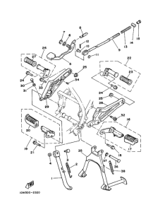 RZ125 ｽﾀﾝﾄﾞ. ﾌｰﾄﾚｽﾄ
