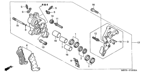 XL1000V (ABS) Передний суппорт