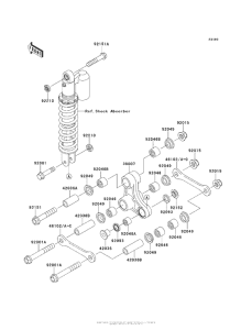 KX65 Задняя подвеска