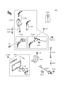ZR400 Замок зажигания