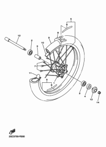 WR450F Переднее колесо