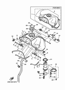 XT1200ZE Топливная магистраль