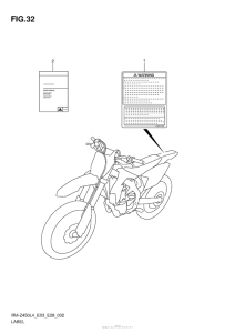 RM-Z450 Label (Rm-Z450L4 E03)