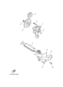 XVS650 Масляный насос