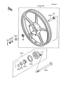 AR125 Переднее колесо