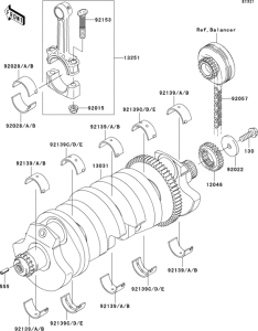 ZR1200 Коленвал