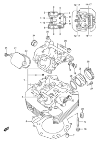 DR650 Головка цилиндров