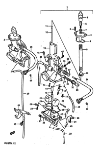 RGV250 Carburetor assy