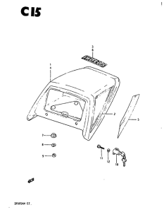 ZR50 Обтекатель сидения