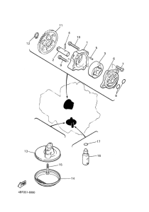 XJ600S Масляный насос