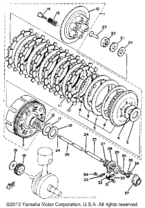 XS650G Сцепление