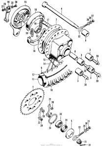 SL100 Переднее колесо
