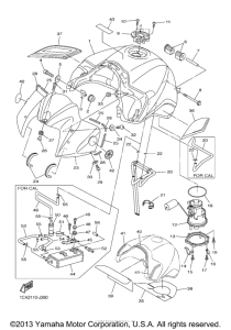 FZS10ZB Топливный бак