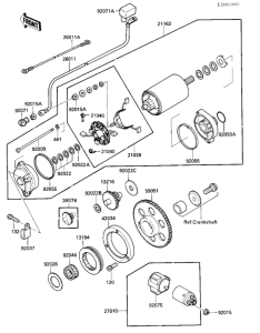KZ1000 Starter motor / starter clutch