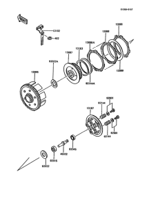 KMX200 Сцепление