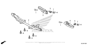 CRF50F Подножки