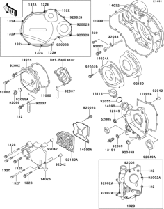 ZX1100 Крышки двигателя