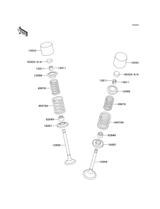 ZR550 Клапана