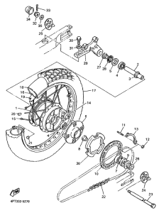 XT600E (25KW) Переднее колесо
